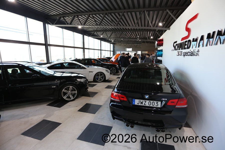 Inne i Schmiedmanns showroom