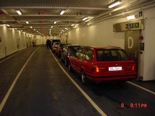 BMW på bilfärjan