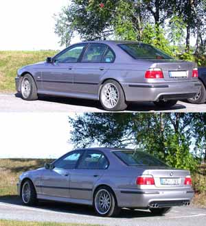 Dubbelt avgassystem E39 V8