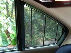 Reparation av bakdörr sidogardin E38