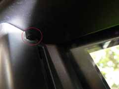 Reparation av bakdörr sidogardin E38