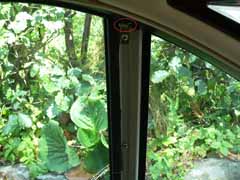 Reparation av bakdörr sidogardin E38