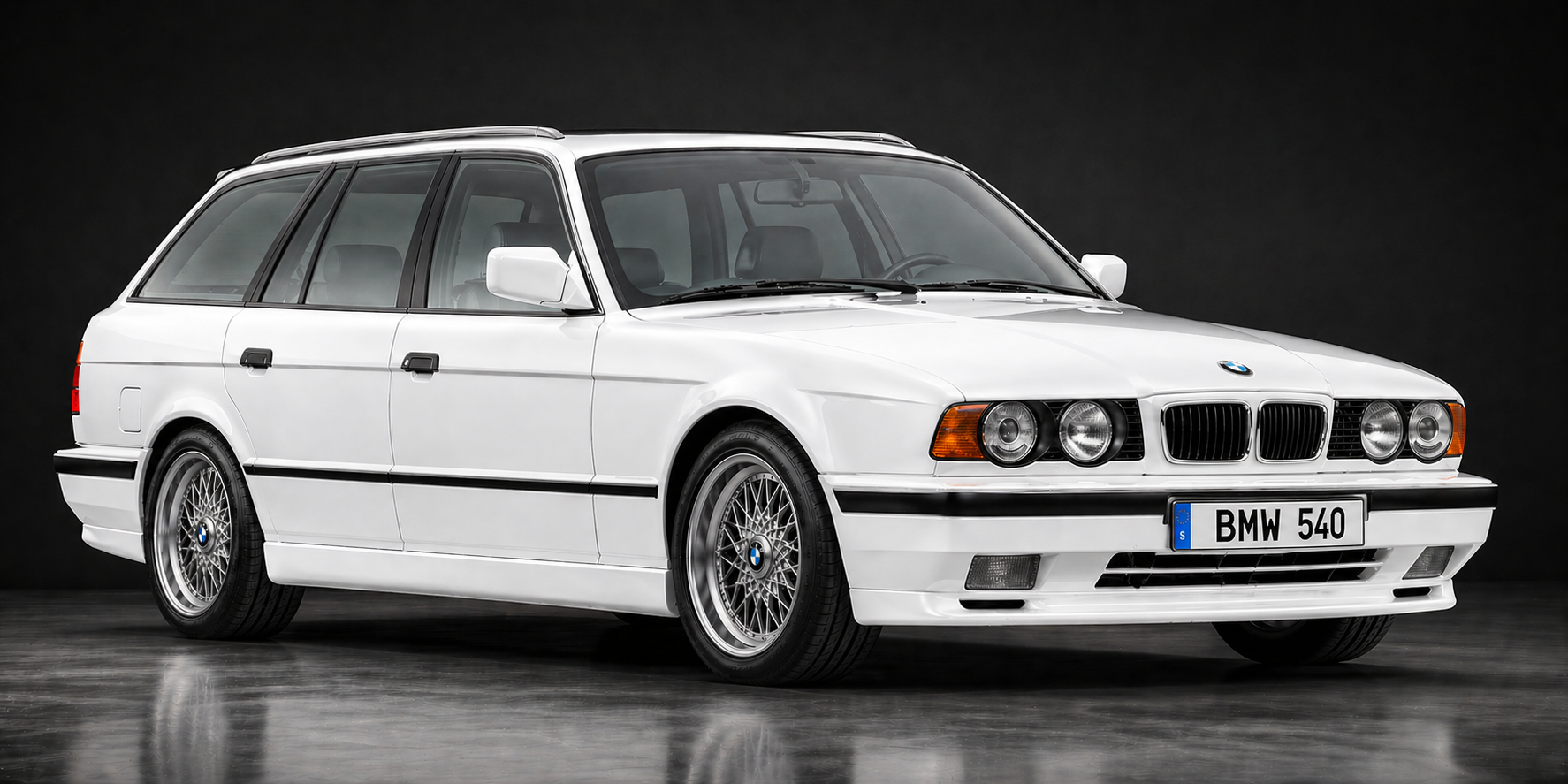 BMW E34 breda njurar framifrån