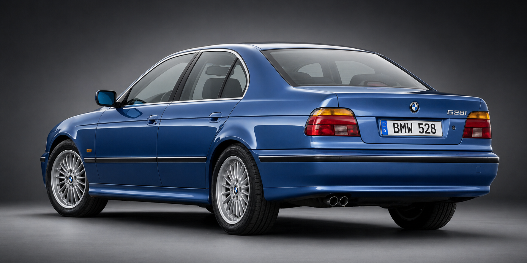 BMW E39 4-d sedan bakifrån 1996–2000