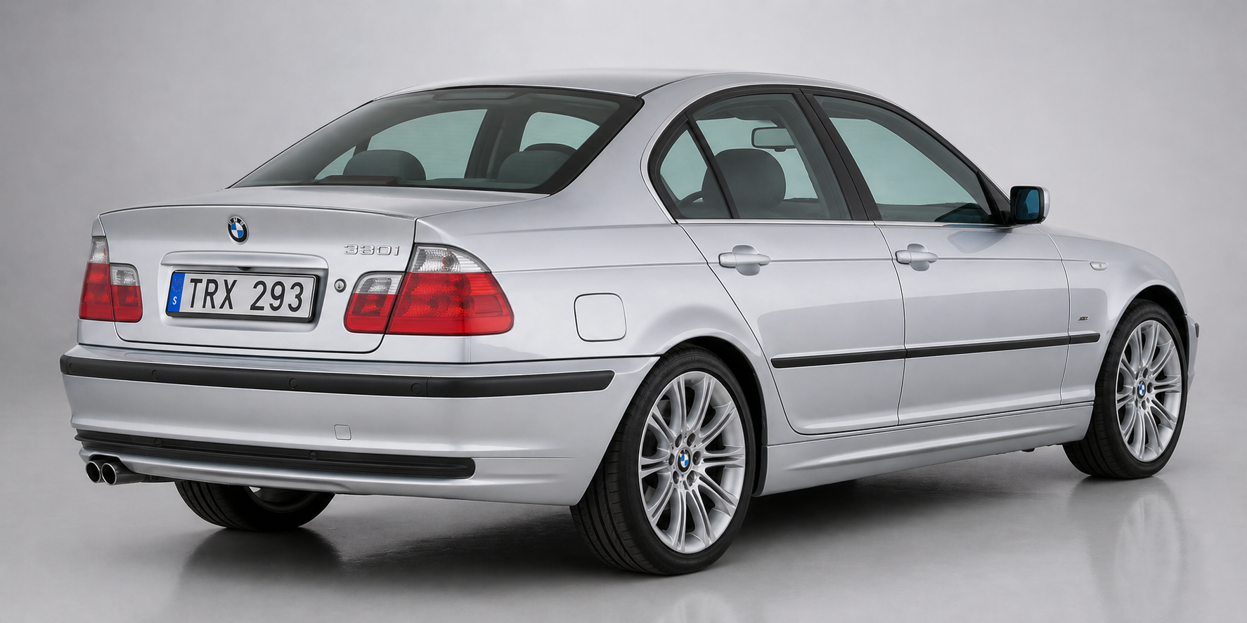 BMW E46 4-d sedan bakifrån