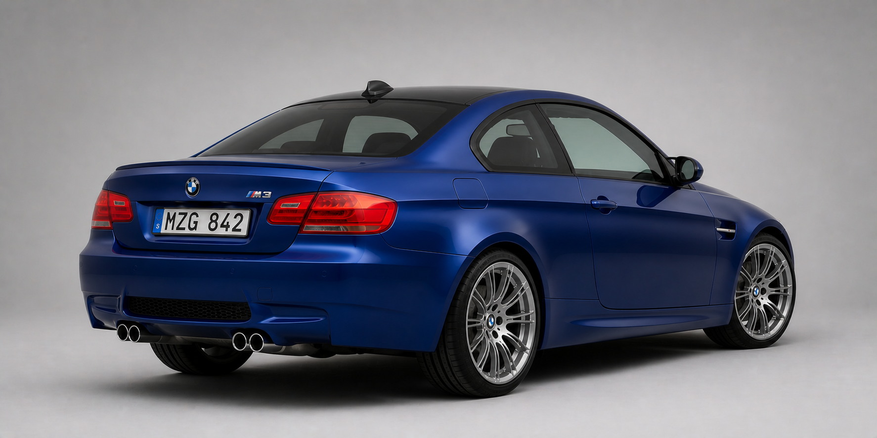 BMW E92 M3 2-d coupé bakifrån