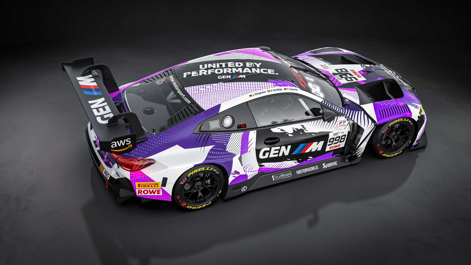 BMW M4 GT3 EVO #998 GEN M United by Performance — detalj