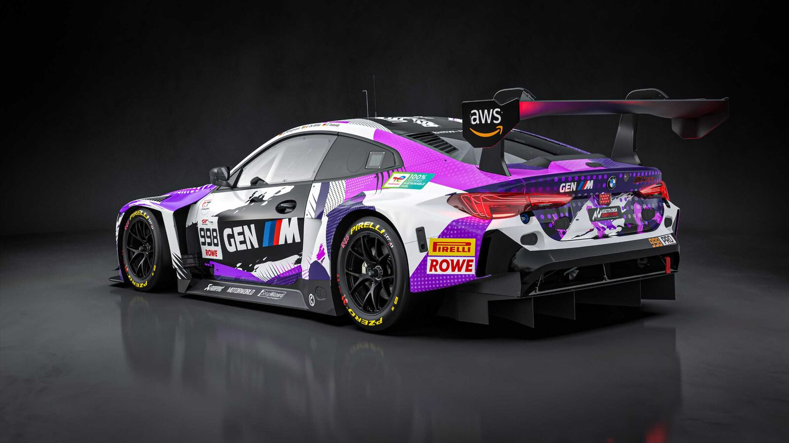 BMW M4 GT3 EVO ROWE Racing #998 i depån
