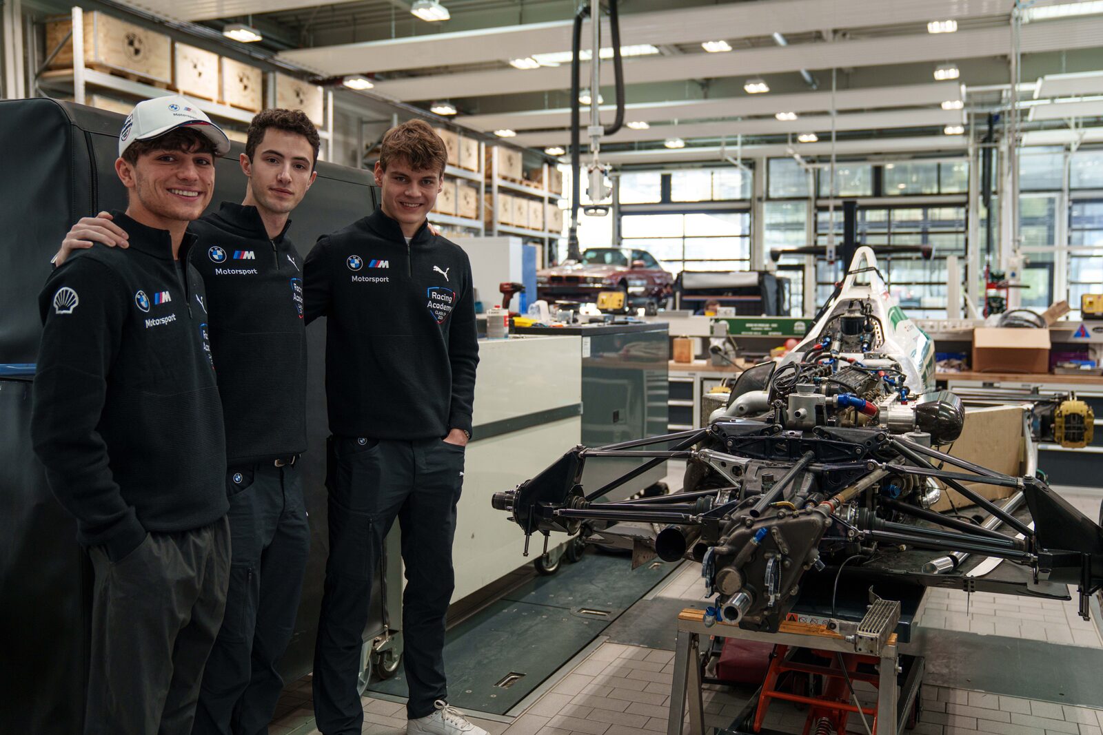Josh Green, Thomi Rackl och Ryder Quinn — BMW M Racing Academy Class of 2026