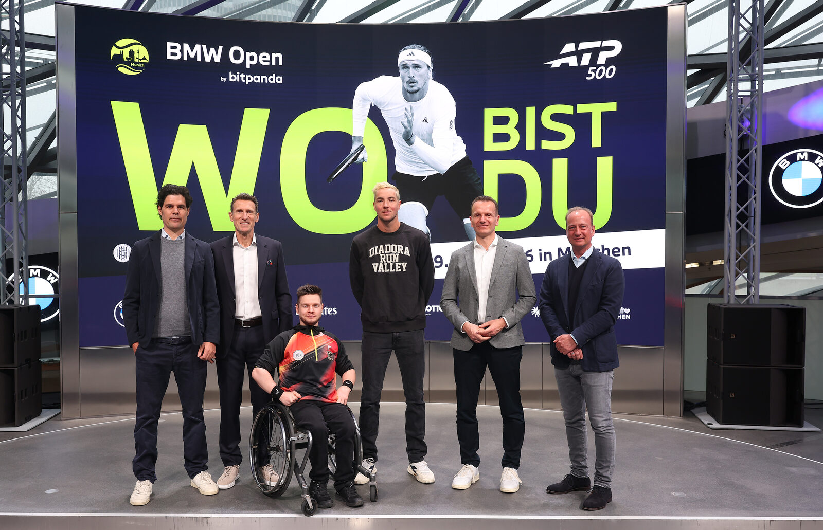 Presskonferens BMW Open 2026 — turneringsledning och BMW-representanter