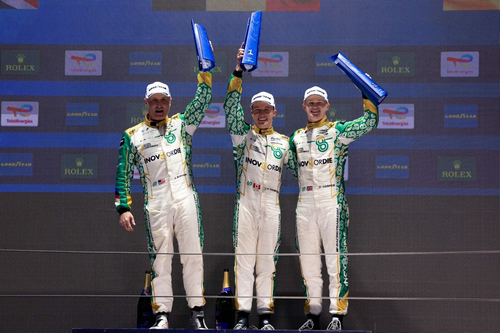 BMW M4 GT3 EVO segerteamet Dan Harper Parker Thompson Anthony McIntosh