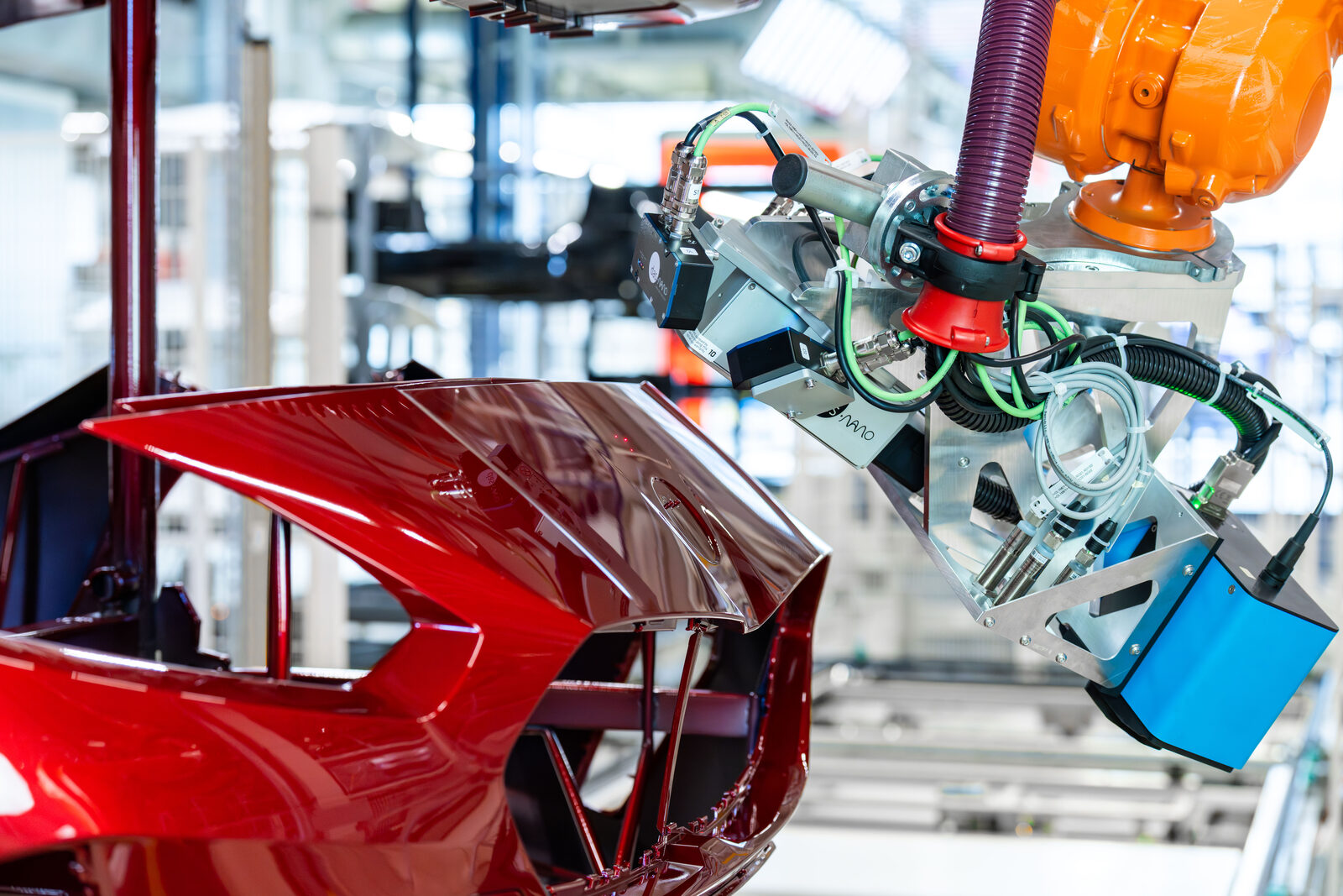 Digitalt kontrollgränssnitt för Irys terahertz-mätsystem på BMW Group Plant Leipzig