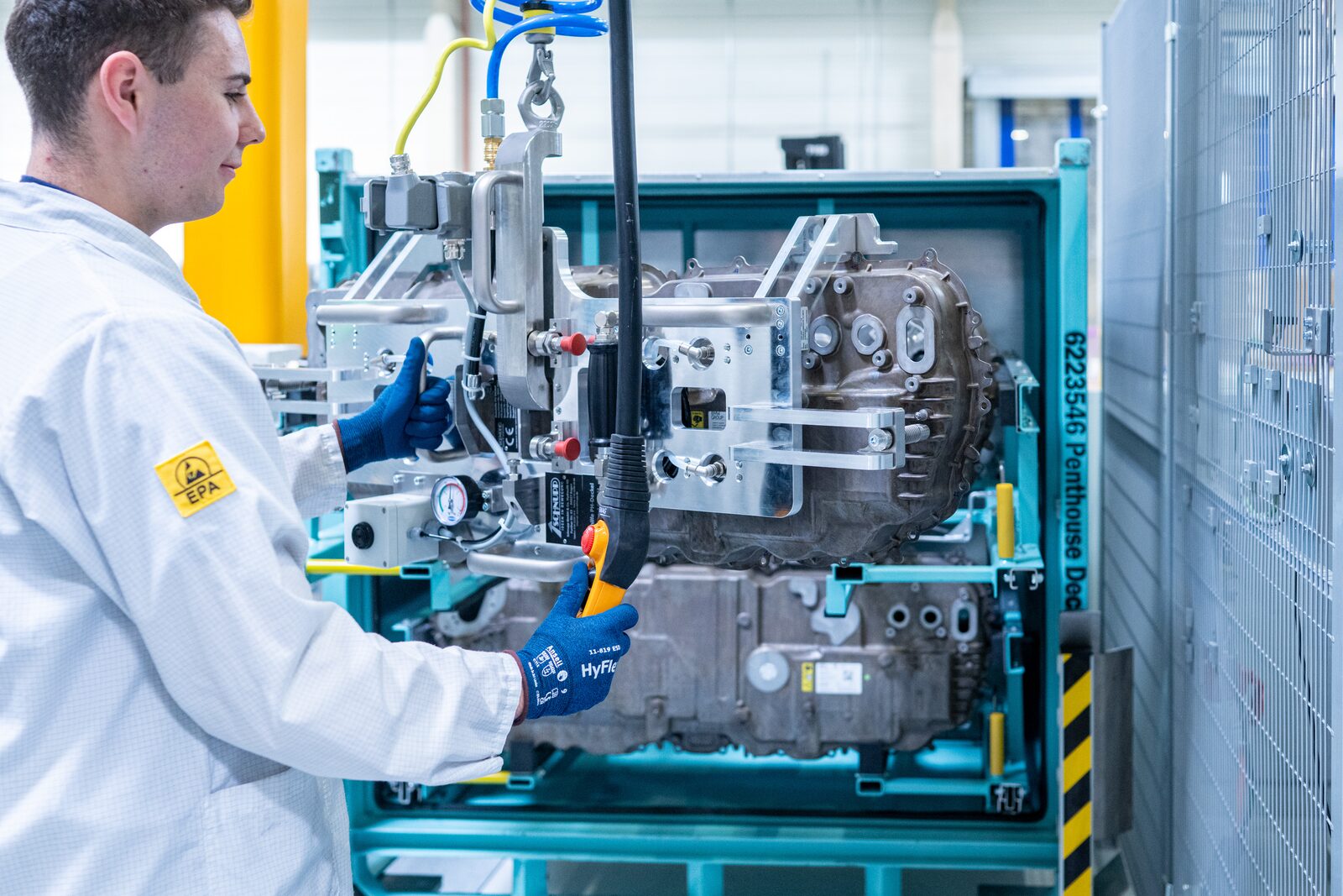 Monteringslinje för BMW Energy Master högspänningssystem i Landshut