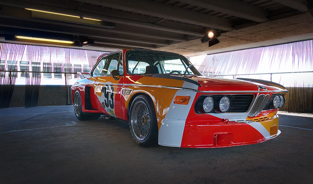 Alexander Calders BMW 3.0 CSL Art Car från 1975, den allra första