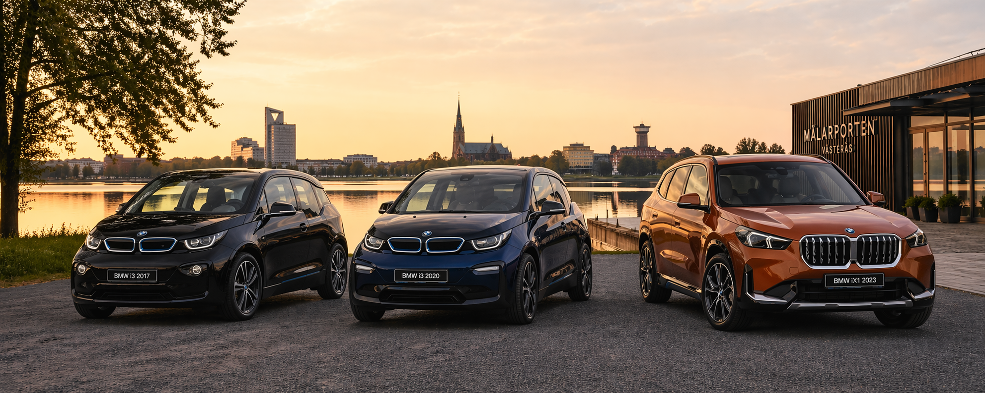 Tre BMW-elbilar – i3 och iX1