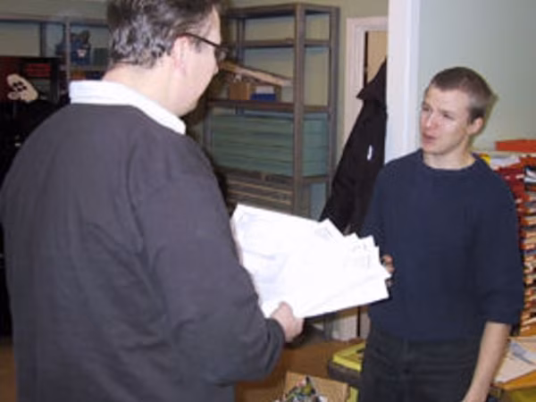 Christer Gellerstedt hanterar ordermottagning och lager