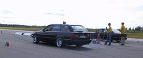 540i touring bränner gummi