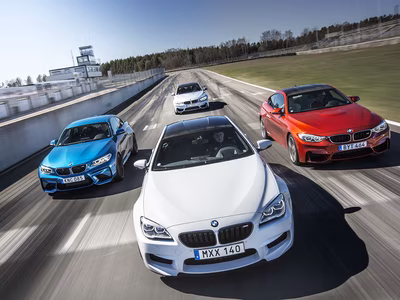 BMW M-bilarna i depån